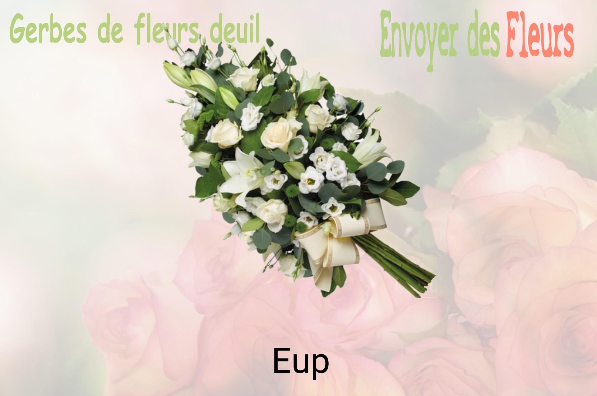 Gerbe de fleurs de deuil livrée à Eup